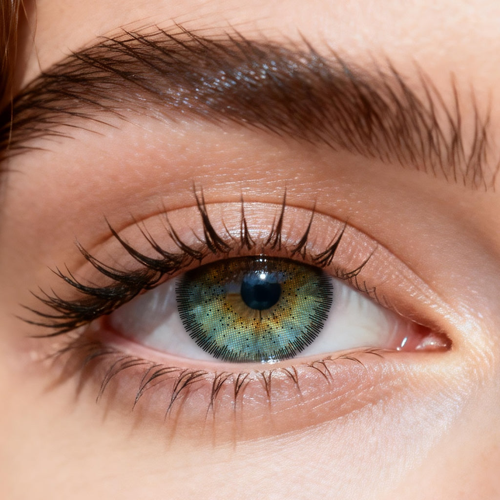Godestar Ocean Breeze Colored Contacts – Vibrant Ice Blue Lenses for Dark Eyes | 6 Months Wear