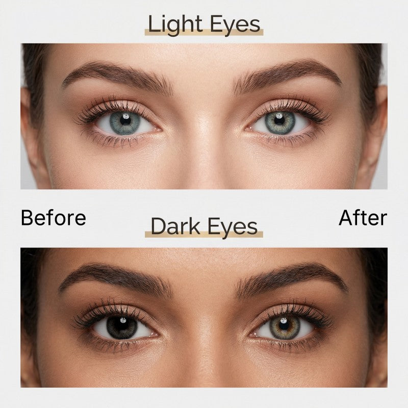 Godestar Dark Halo Brown Colored Contact Lenses ā Natural Big Eye Black Brown Contacts | 6 Months Wear