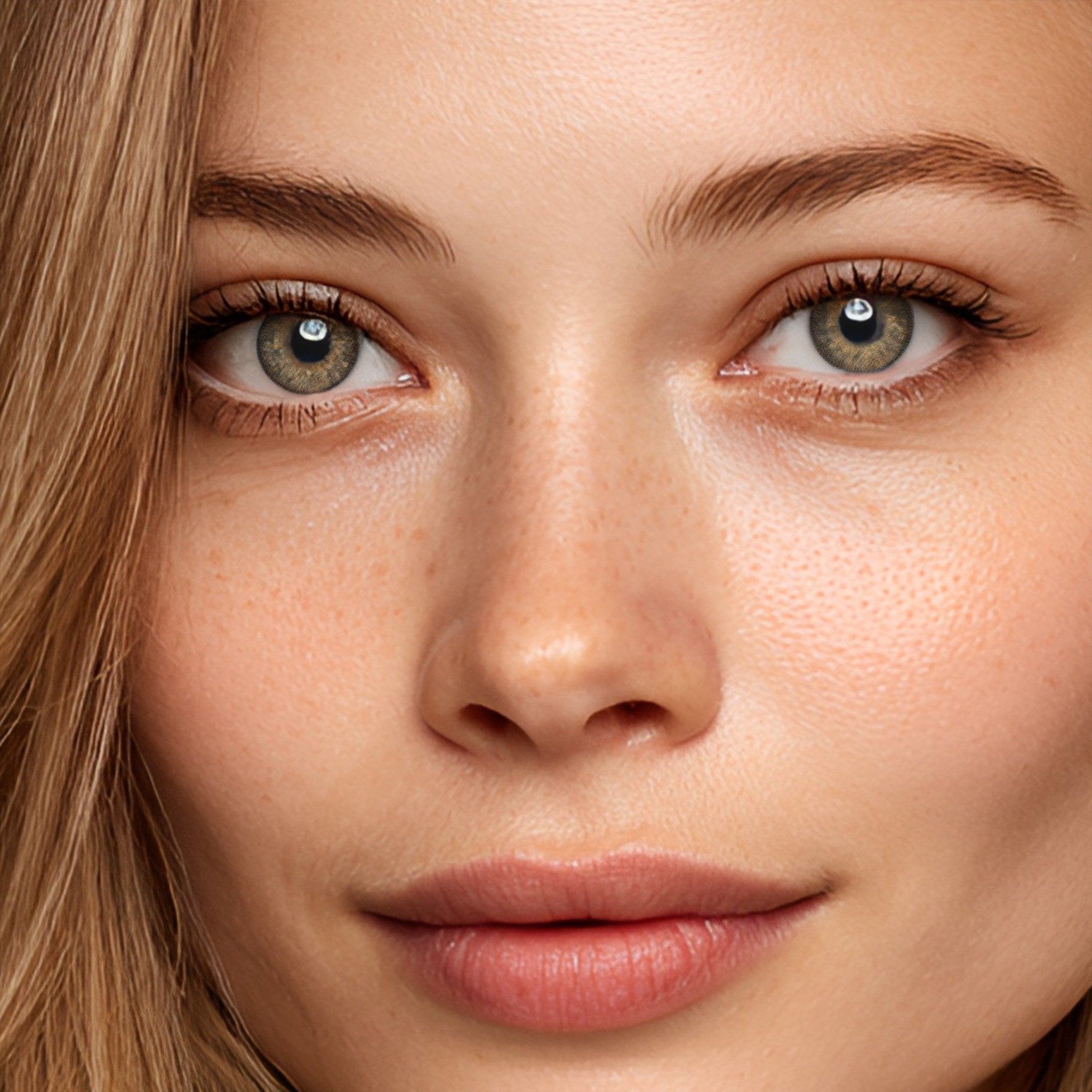 Godestar Soft Tea Brown Colored Contacts – Golden Hazel Blend for Dark Eyes | 6 Months Wear