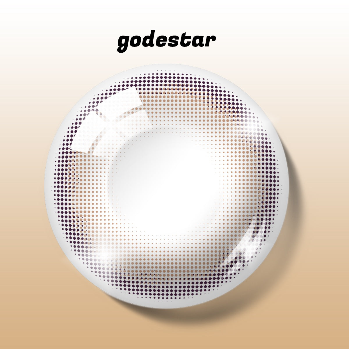 Godestar Velvet Cocoa Colored Contacts – Natural Muted Chocolate Lenses for Dark Eyes | 6 Months Wear