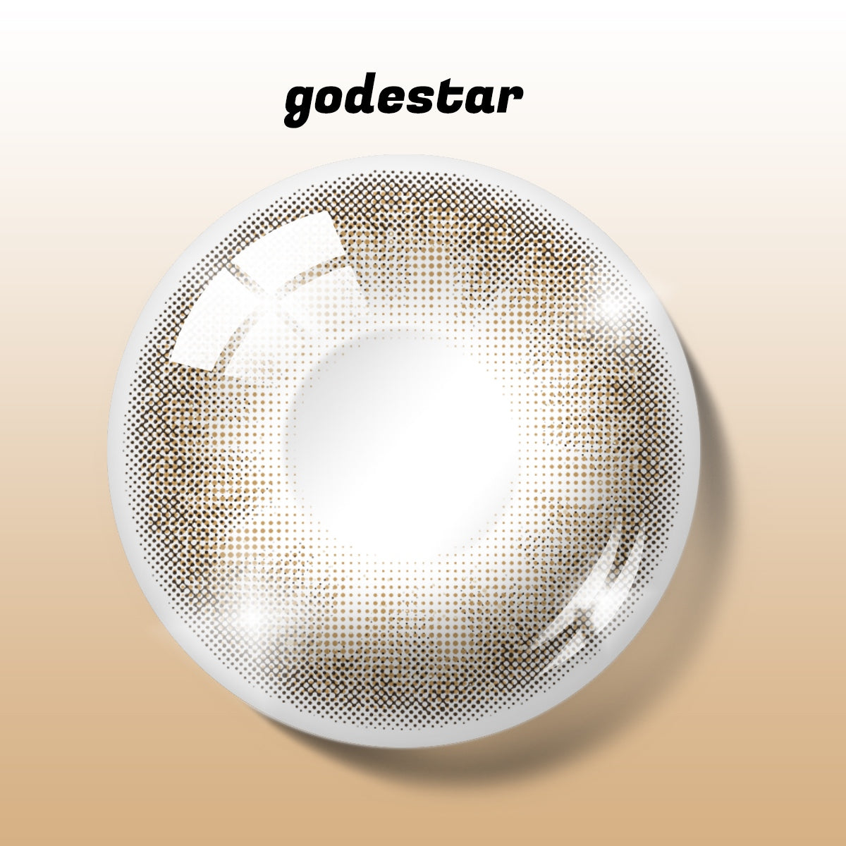 Godestar Golden Siren Colored Contacts – Radiant Hazel Lenses for Dark Eyes | 6 Months Wear