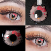 Eylumi Kitty Pink Brown Cosplay Colored Contact Lenses