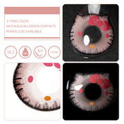 Eylumi Kitty Pink Brown Cosplay Colored Contact Lenses