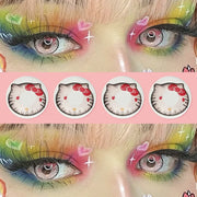 Eylumi Kitty Pink Brown Cosplay Colored Contact Lenses