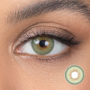 Eylumi Aloe Green Colored Contact Lenses - Natural Green Eye Enhancement | 3-Month Reusable Lenses