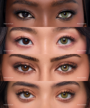 Eylumi Aloe Green Colored Contact Lenses - Natural Green Eye Enhancement | 3-Month Reusable Lenses