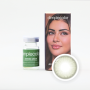 Eylumi Aurora Green Colored Contact Lenses - Natural Green Eye Enhancement | 3-Month Reusable Lenses