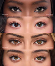 Eylumi Aurora Green Colored Contact Lenses - Natural Green Eye Enhancement | 1-Day Daily Lenses