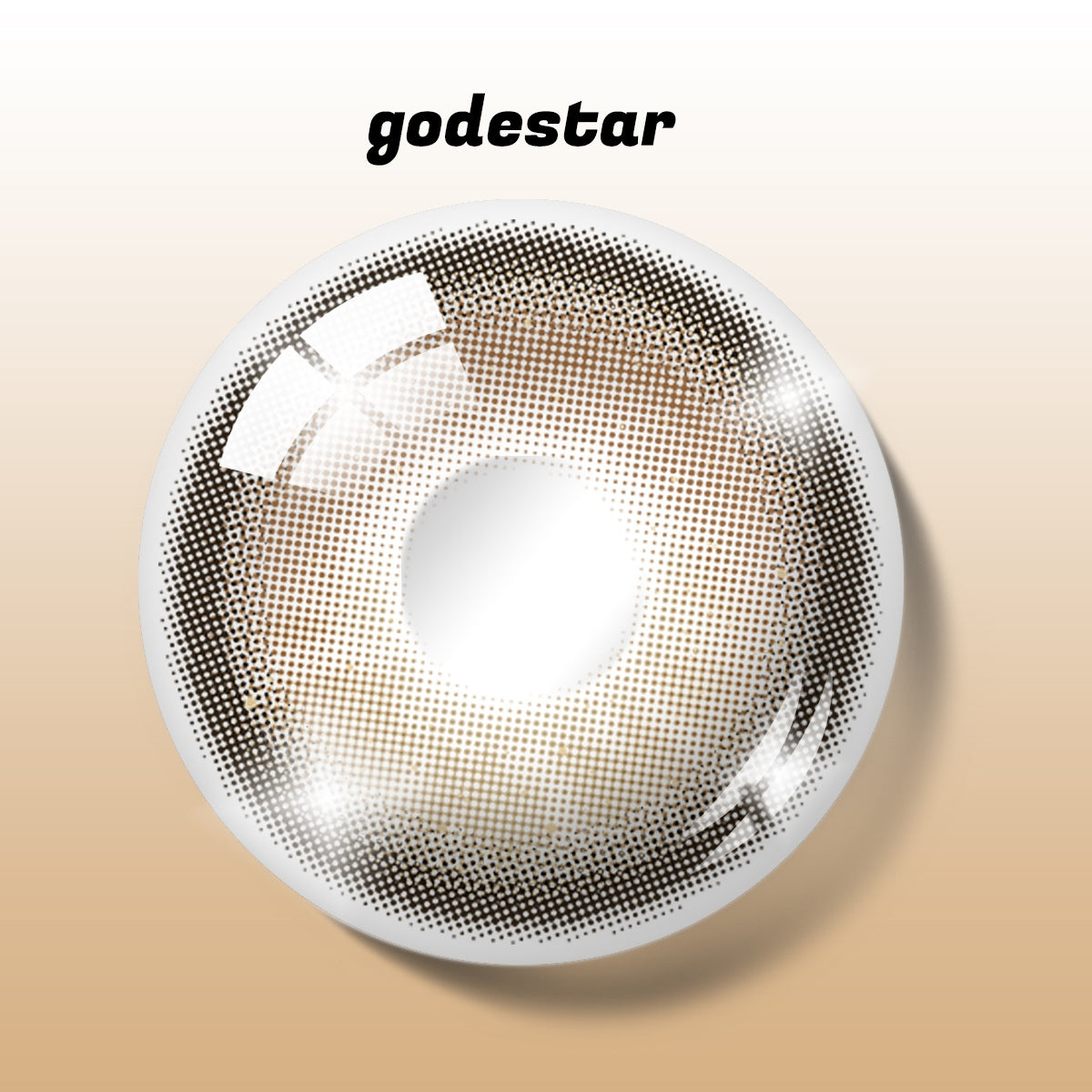 Godestar Horizon Dusk Colored Contacts – Soft Grayish Brown Lenses for Dark Eyes | 6 Months Wear