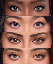 Eylumi Burnt Butter Hazel Colored Contact Lenses - Natural Hazel Eye Enhancement | 3-Month Reusable Lenses