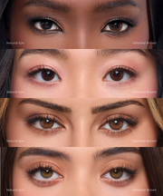 Eylumi Celestial Brown Colored Contact Lenses - Natural Brown Eye Enhancement | 1-Day Daily Lenses