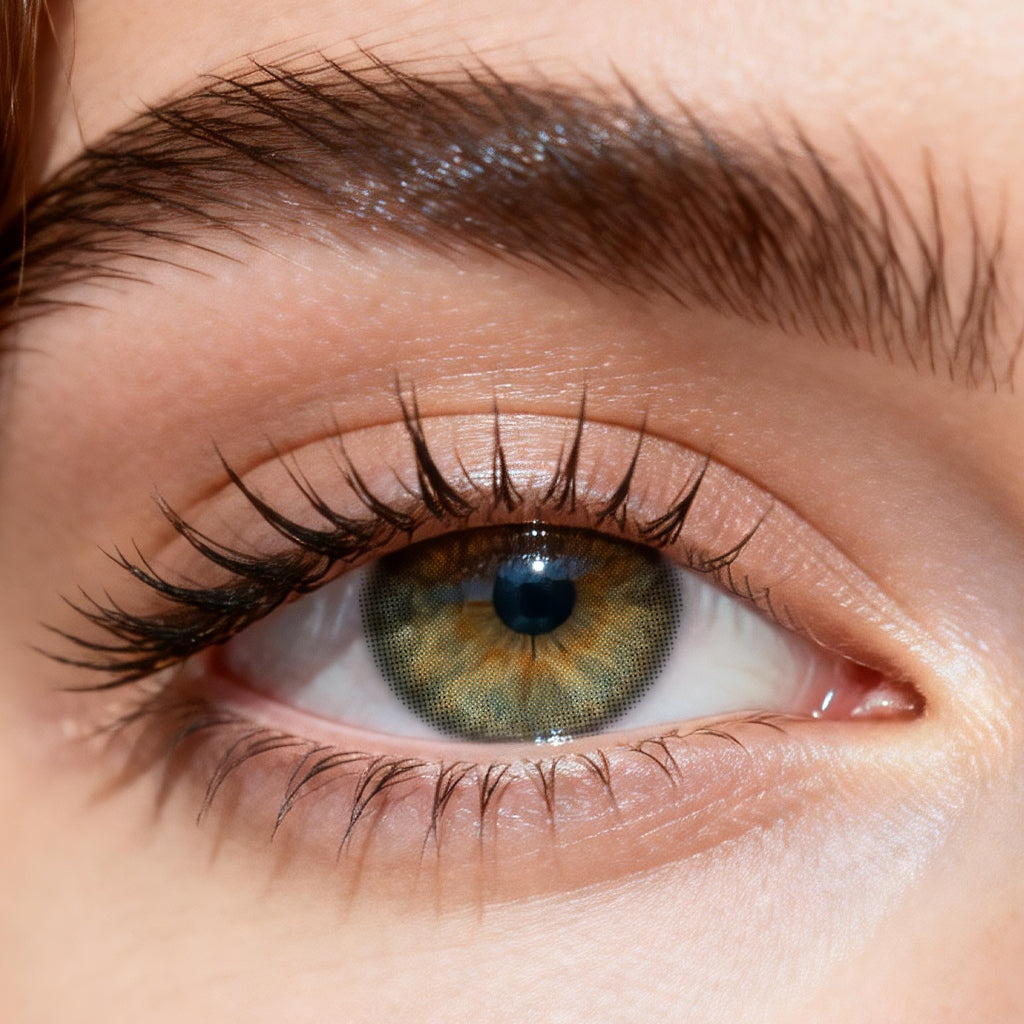 Godestar Jade Dew Colored Contacts – Soft Green Lenses for Dark Eyes | 6 Months Wear