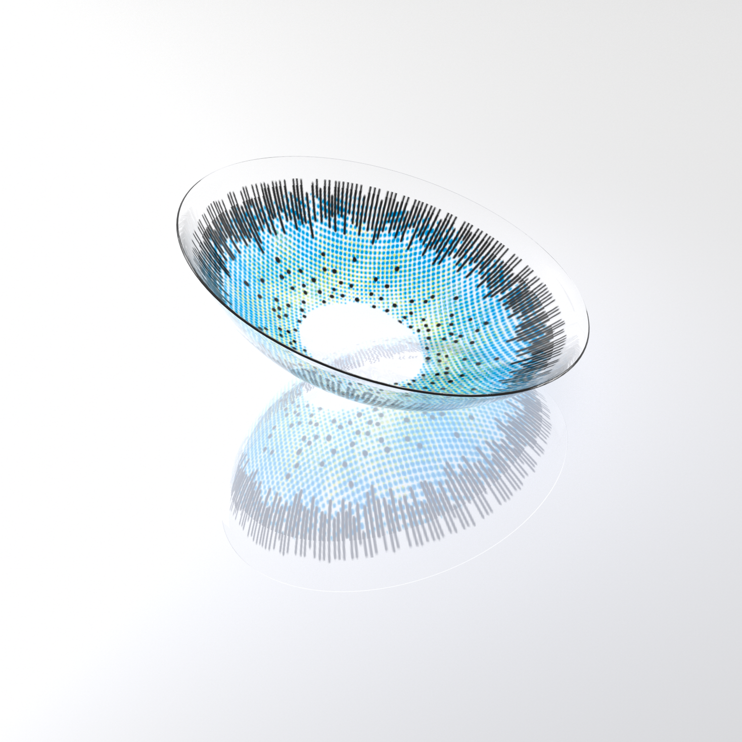 Godestar Ocean Breeze Colored Contacts – Vibrant Ice Blue Lenses for Dark Eyes | 6 Months Wear