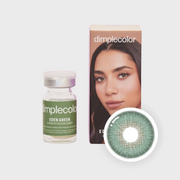 Eylumi Eden Green Colored Contact Lenses - Natural Green Eye Enhancement | 3-Month Reusable Lenses