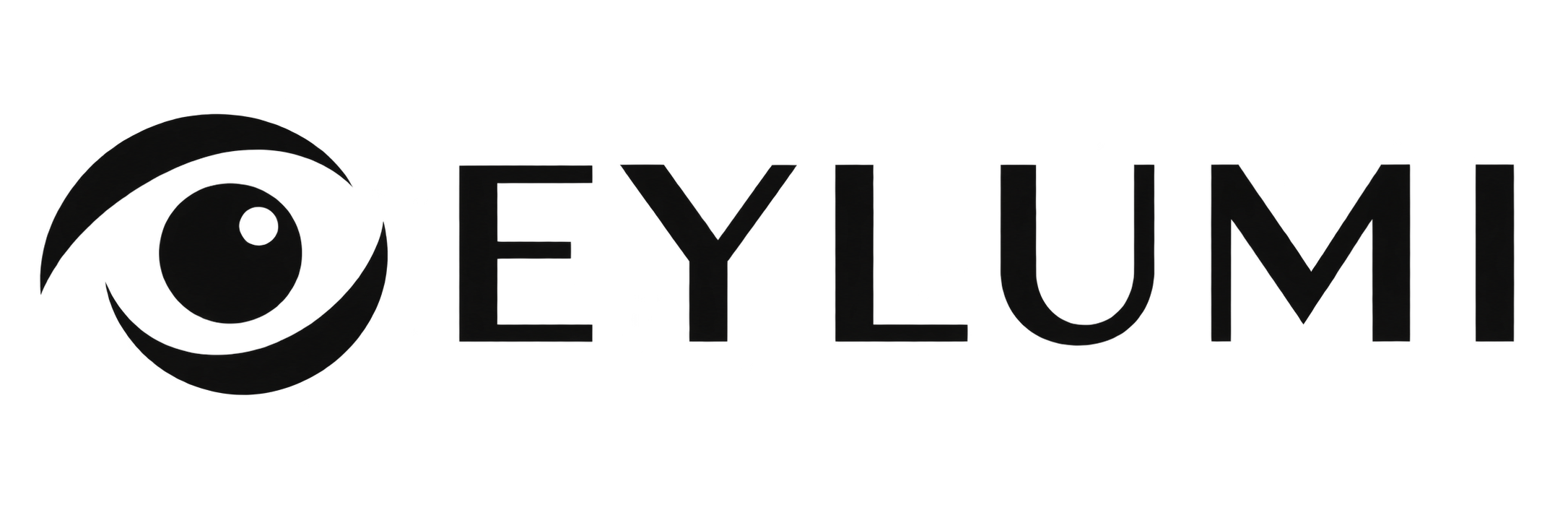 Eylumi horizontal logo in near black