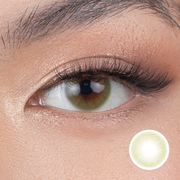 Eylumi Matcha Green Colored Contact Lenses - Natural Green Eye Enhancement | 3-Month Reusable Lenses