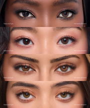 Eylumi Nirvana Brown Colored Contact Lenses - Natural Brown Eye Enhancement | 3-Month Reusable Lenses