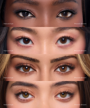 Eylumi Piccolo Brown Colored Contact Lenses - Natural Brown Eye Enhancement | 3-Month Reusable Lenses