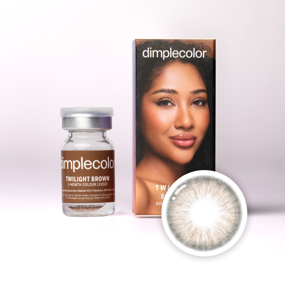 Eylumi Twilight Brown Colored Contact Lenses - Natural Brown Eye Enhancement | 3-Month Reusable Lenses
